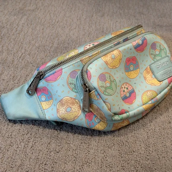 Disney Loungefly Donut Waist Bag - Mint, Pink, Yellow - Picture 2 of 16